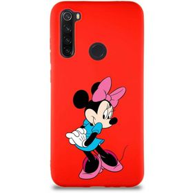 Printify Xiaomi Redmi Note 8 Soft Premier Kapak Minnie Mouse-F Tasarımlı Silikon Cep Telefonu Kılıfı