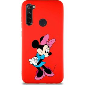 Printify Xiaomi Redmi Note 8 Soft Premier Kapak Minnie Mouse-F Tasarımlı Silikon Cep Telefonu Kılıfı