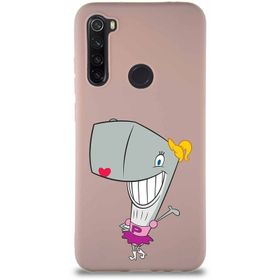 Printify Xiaomi Redmi Note 8 Soft Premier Kapak Pearl Yengeç Tasarımlı Silikon Cep Telefonu Kılıfı