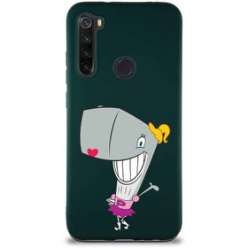 Printify Xiaomi Redmi Note 8 Soft Premier Kapak Pearl Yengeç Tasarımlı Silikon Cep Telefonu Kılıfı