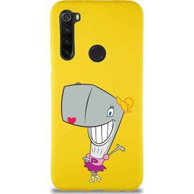 Printify Xiaomi Redmi Note 8 Soft Premier Kapak Pearl Yengeç Tasarımlı Silikon Cep Telefonu Kılıfı