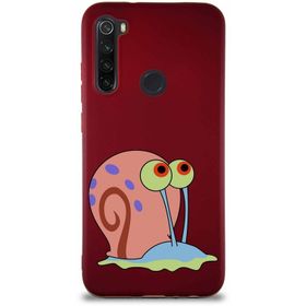 Printify Xiaomi Redmi Note 8 Soft Premier Kapak Salyangoz Gary Tasarımlı Silikon Cep Telefonu Kılıfı