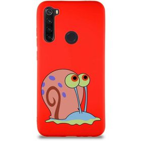 Printify Xiaomi Redmi Note 8 Soft Premier Kapak Salyangoz Gary Tasarımlı Silikon Cep Telefonu Kılıfı