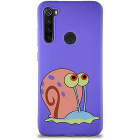 Printify Xiaomi Redmi Note 8 Soft Premier Kapak Salyangoz Gary Tasarımlı Silikon Cep Telefonu Kılıfı