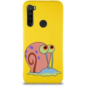 Printify Xiaomi Redmi Note 8 Soft Premier Kapak Salyangoz Gary Tasarımlı Silikon Cep Telefonu Kılıfı