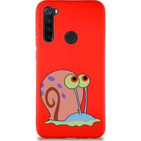 Printify Xiaomi Redmi Note 8 Soft Premier Kapak Salyangoz Gary Tasarımlı Silikon Cep Telefonu Kılıfı