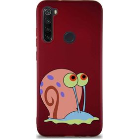 Printify Xiaomi Redmi Note 8 Soft Premier Kapak Salyangoz Gary Tasarımlı Silikon Cep Telefonu Kılıfı