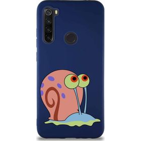 Printify Xiaomi Redmi Note 8 Soft Premier Kapak Salyangoz Gary Tasarımlı Silikon Cep Telefonu Kılıfı