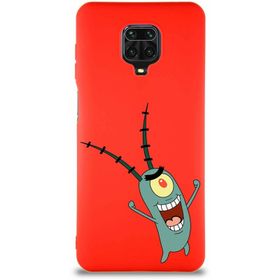Printify Xiaomi Redmi Note 9S Soft Premier Kapak Plankton Tasarımlı Silikon Cep Telefonu Kılıfı
