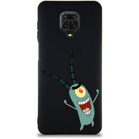Printify Xiaomi Redmi Note 9S Soft Premier Kapak Plankton Tasarımlı Silikon Cep Telefonu Kılıfı