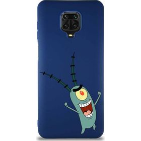 Printify Xiaomi Redmi Note 9S Soft Premier Kapak Plankton Tasarımlı Silikon Cep Telefonu Kılıfı