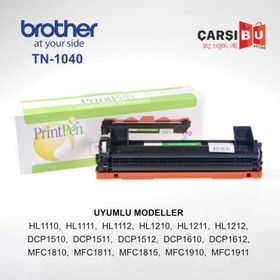 Printpen Brother HL 1110 TN 1040 Siyah Toner