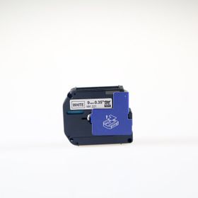 Printpen Brother M09-K221 P-Touch M-Tape 9 mm 8 m Beyaz Kağıt Etikete Siyah Etiket