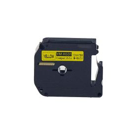 Printpen Brother M12-K631 P-Touch M-Tape 12 mm 8 m Sarı Kağıt Etikete Siyah Etiket