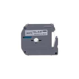 Printpen Brother P-Touch M12-K231 M-Tape Beyaz Kağıt Etikete Siyah 12 mm x 8 m Etiket