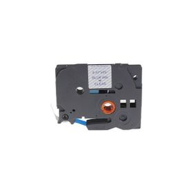 Printpen Brother P-Touch TZE-133 12 mm 8 m Şeffaf Etikete Mavi Etiket
