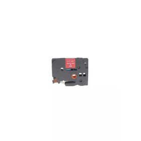 Printpen Brother P-Touch TZE-435 12 mm 8 m Kırmızı Etikete Beyaz Etiket