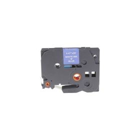 Printpen Brother P-Touch TZE-535 12 mm 8 m Mavi Etikete Beyaz Etiket