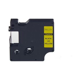 Printpen Dymo D1 40918 9 mm 7 m Sarı Etikete Siyah Etiket