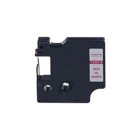 Printpen Dymo D1 45015 12 mm 7 m Beyaz Etikete Kırmızı Etiket