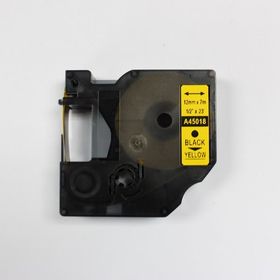 Printpen Dymo D1 45018 12 mm 7 m Sarı Etikete Siyah Etiket
