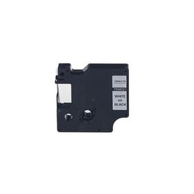 Printpen Dymo D1 45021 12 mm 7 m Siyah Etikete Beyaz Etiket