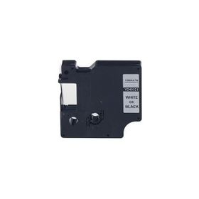 Printpen Dymo D1 45021 12 mm 7 m Siyah Etikete Beyaz Etiket