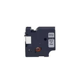 Printpen Dymo D1 45800 19 mm 7 m Şeffaf Etikete Siyah Etiket