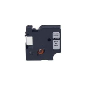 Printpen Dymo D1 45800 19 mm 7 m Şeffaf Etikete Siyah Etiket