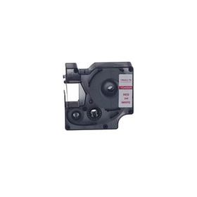 Printpen Dymo D1 45805 19 mm 7 m Beyaz Etikete Kırmızı Etiket
