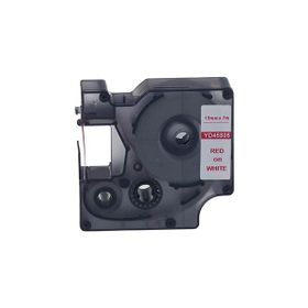Printpen Dymo D1 45805 19 mm 7 m Beyaz Etikete Kırmızı Etiket