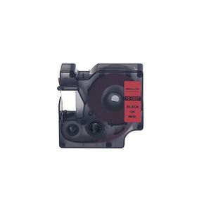 Printpen Dymo D1 45807 19 mm 7 m Kırmızı Etikete Siyah Etiket