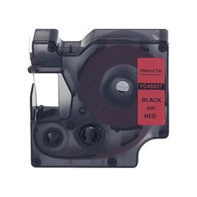 Printpen Dymo D1 45807 19 mm 7 m Kırmızı Etikete Siyah Etiket