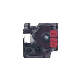 Printpen Dymo D1 45807 19 mm 7 m Kırmızı Etikete Siyah Etiket