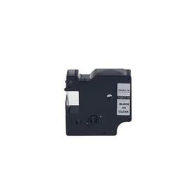 Printpen Dymo D1 53710 24 mm 7 m Şeffaf Etikete Siyah Etiket