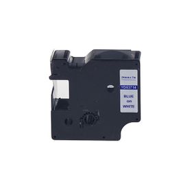 Printpen Dymo D1 53714 24 mm 7 m Beyaz Etikete Mavi Etiket