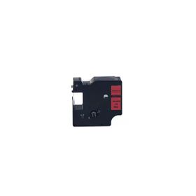 Printpen Dymo D1 53717 24 mm 7 m Kırmızı Etikete Siyah Etiket