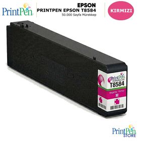 Printpen Epson T8583 C13T858300 Kırmızı 50K Muadil Kartuş