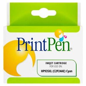 Printpen HP C2P24AE 935XL Mavi Muadil Mürekkep Kartuş