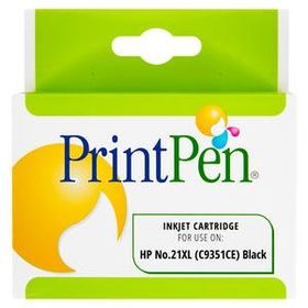 Printpen HP C9351CE 21XL Siyah Black Muadil Kartuş