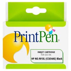 Printpen HP CC654AE 901XL Siyah Black Muadil Kartuş