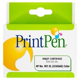 Printpen HP CC656AE 901XLRenkl Muadil Kartuş