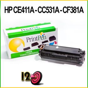 Printpen HP CE411A Mavi Toner