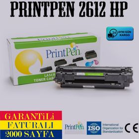 Printpen HP Q2612A Siyah Toner