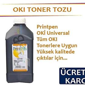 Printpen Oki Tonerler İçin Siyah 1 Kilogram Toner Tozu