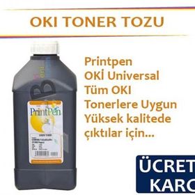 Printpen Oki Tonerler İçin Siyah 1 Kilogram Toner Tozu