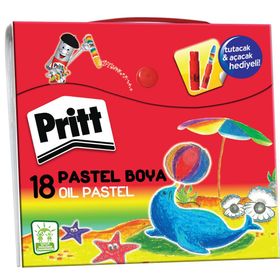 Pritt 18 Renk Çantalı Pastel