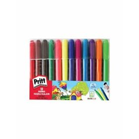 Pritt N11.1129 12'li Jumbo Yuvarlak Keçeli Kalem