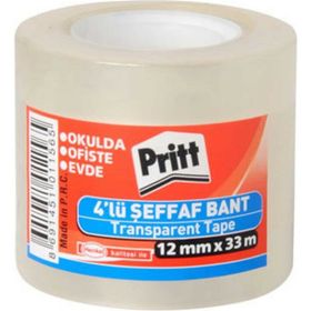 Pritt Shrink 4'lü Şeffaf Bant