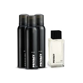 Privacy 100 ml Man EDT Erkek Parfüm+150 ml 3'lü Deodorant